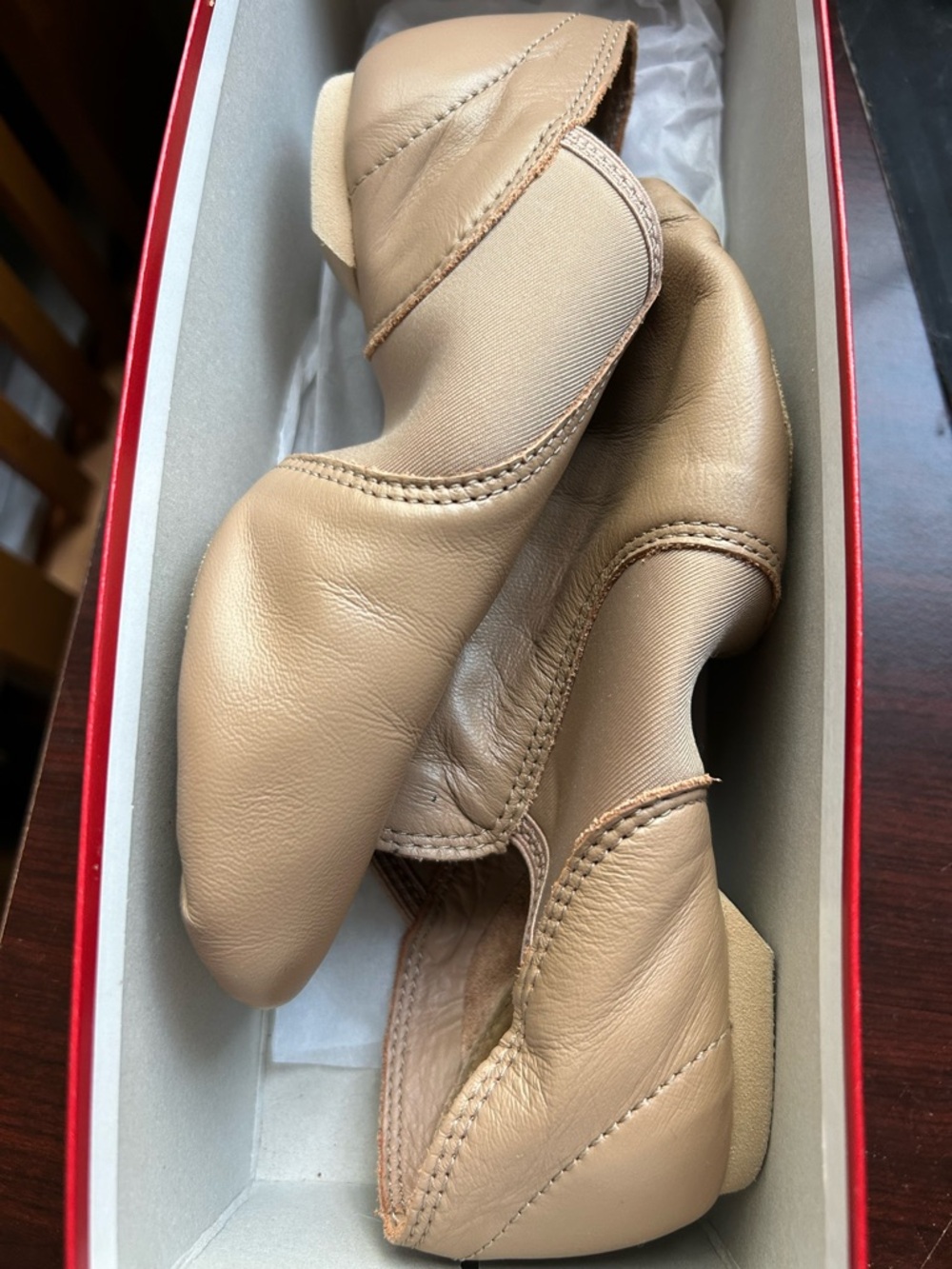 Capezio Kids /Women's Split-Sole Jazz Shoes in Tan / nude